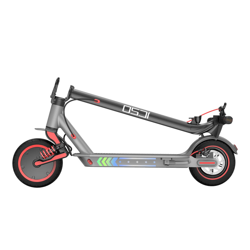 JCSD X10  Electric scooter speed 30km/h 500w turn signals light and foldable 10ah 15Kg
